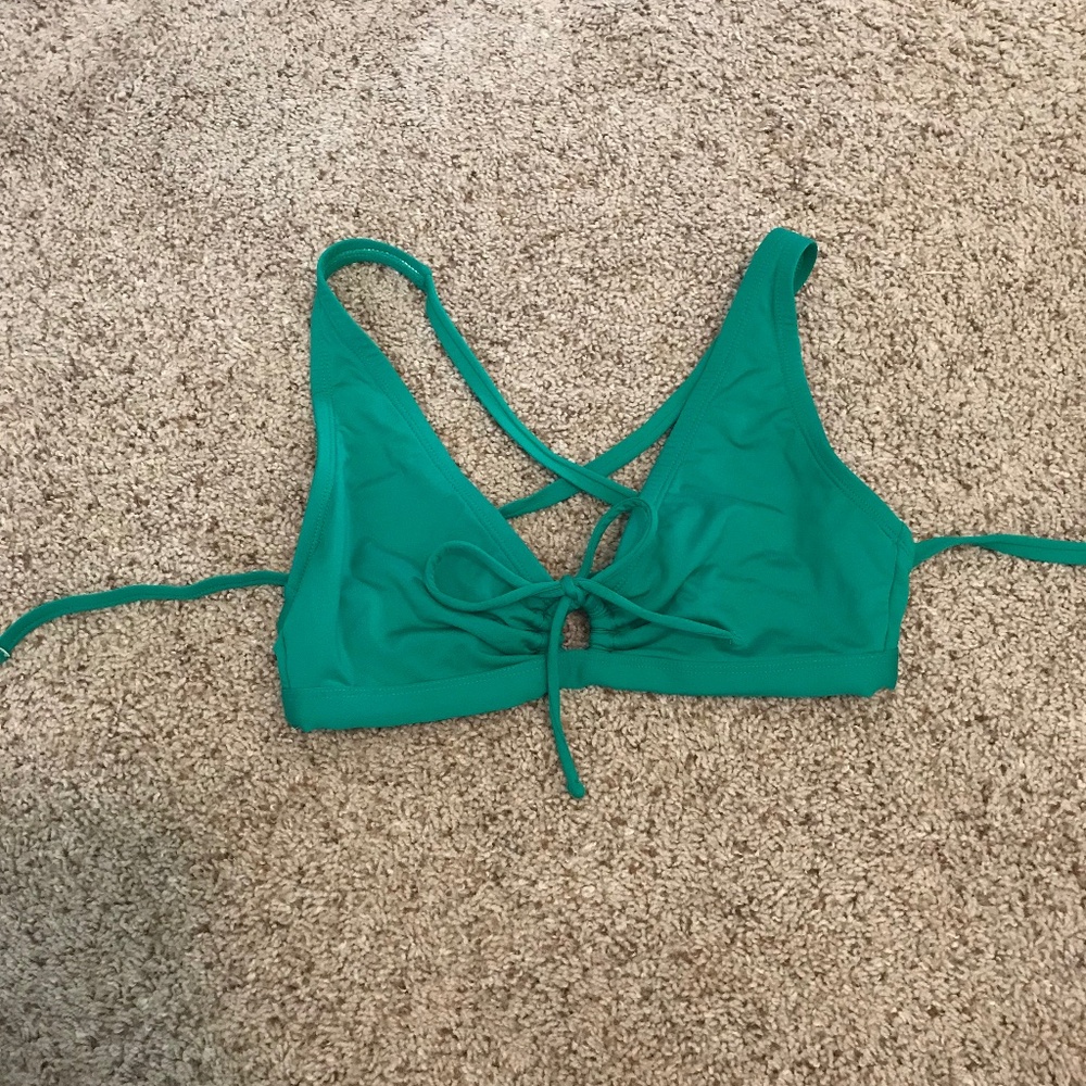 Green bikini top